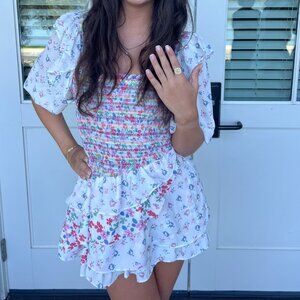 Floral Girly Mini Dress
